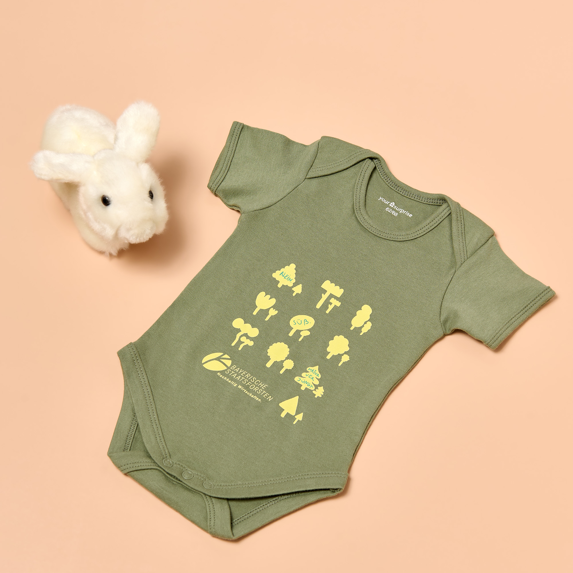 Babybody "naturverjüngt" für kleine Forst- und Waldkinder